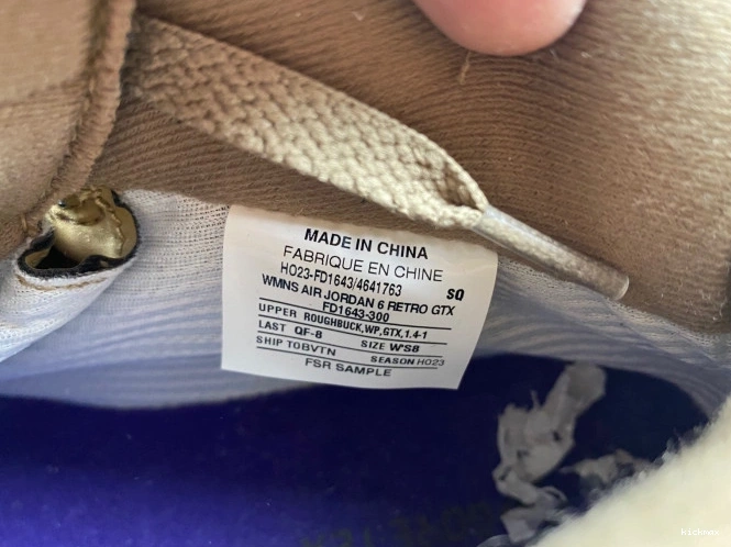 Rep MAX Gore-Tex Air Brown FD1643-300 WMNS Jordan 6 Kelp 0718